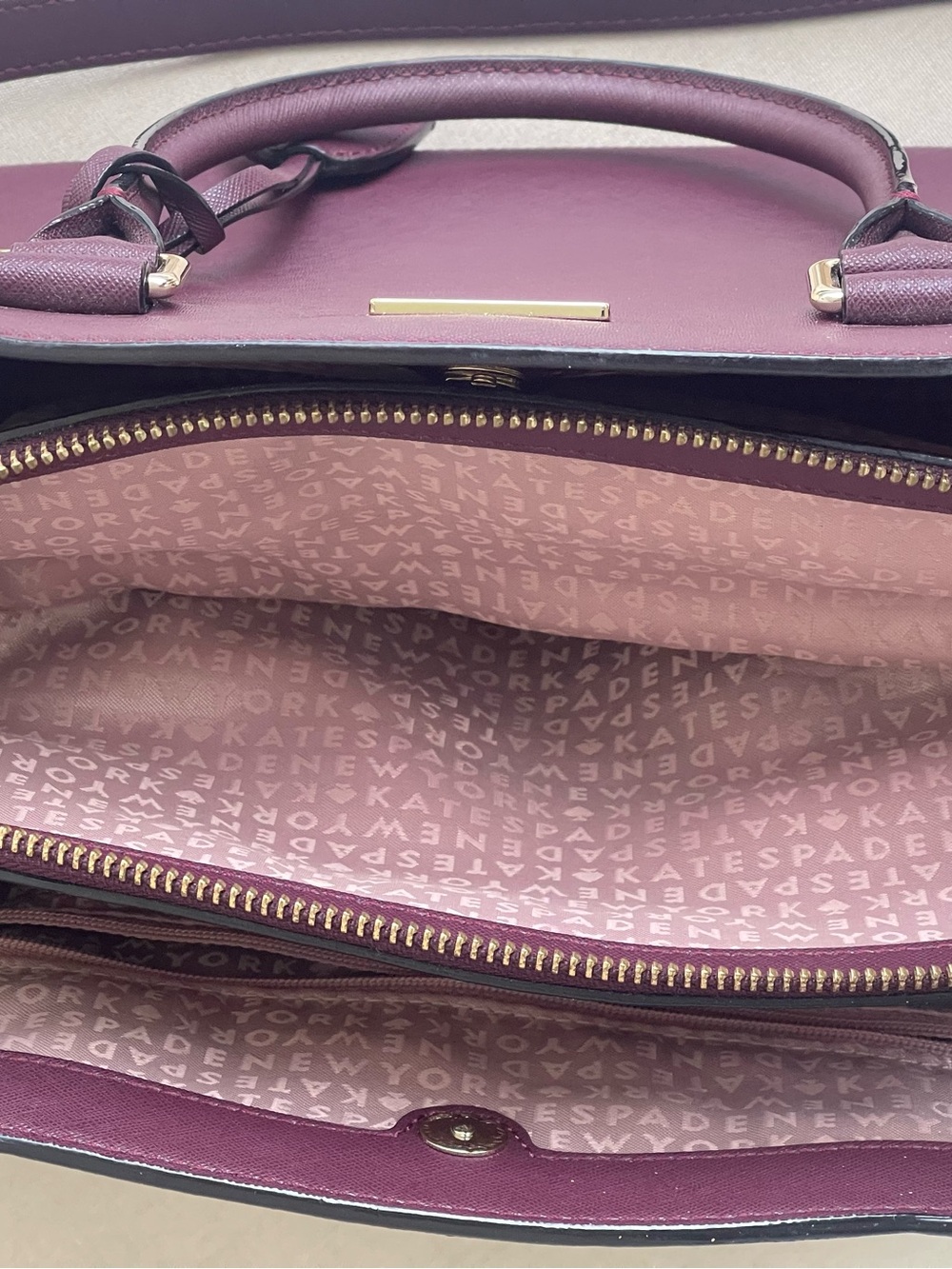 kate spade new york Triple Compartment Satchel Crossbody Handbag - Picture 4 of 6